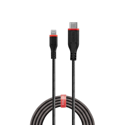 Lindy 0.5m Reinforced USB Type C to Lightning Charge & Sync Cable | 31285 USB Cable Lindy