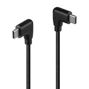 Lindy 0.5m USB 2.0 Right-Angled USB-C to Right-Angled USB-C Cable | 32008 USB Cable Lindy