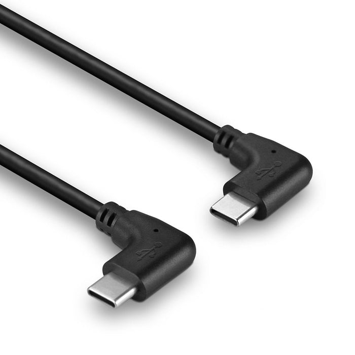 Lindy 0.5m USB 2.0 Right-Angled USB-C to Right-Angled USB-C Cable | 32008 USB-C Cable Lindy