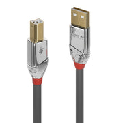 Lindy 0.5m USB 2.0 Type A to B Cable, Cromo Line | 36640 USB Cable Lindy