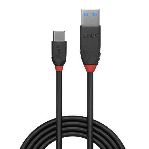 Lindy 0.5m USB 3.2 Type A to C Cable, 10Gbps, Black Line | 36915 USB Cable Lindy