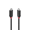 Lindy 0.5m USB4 240W Type C Cable, Black Line | 37000