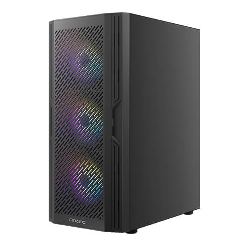 Antec AX20 Black Tempered Glass Mid-Tower ATX PC Case - 0-761345-10060-1