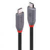 Lindy 0.8m USB 4 240W Type C Cable, Anthra Line | 36956