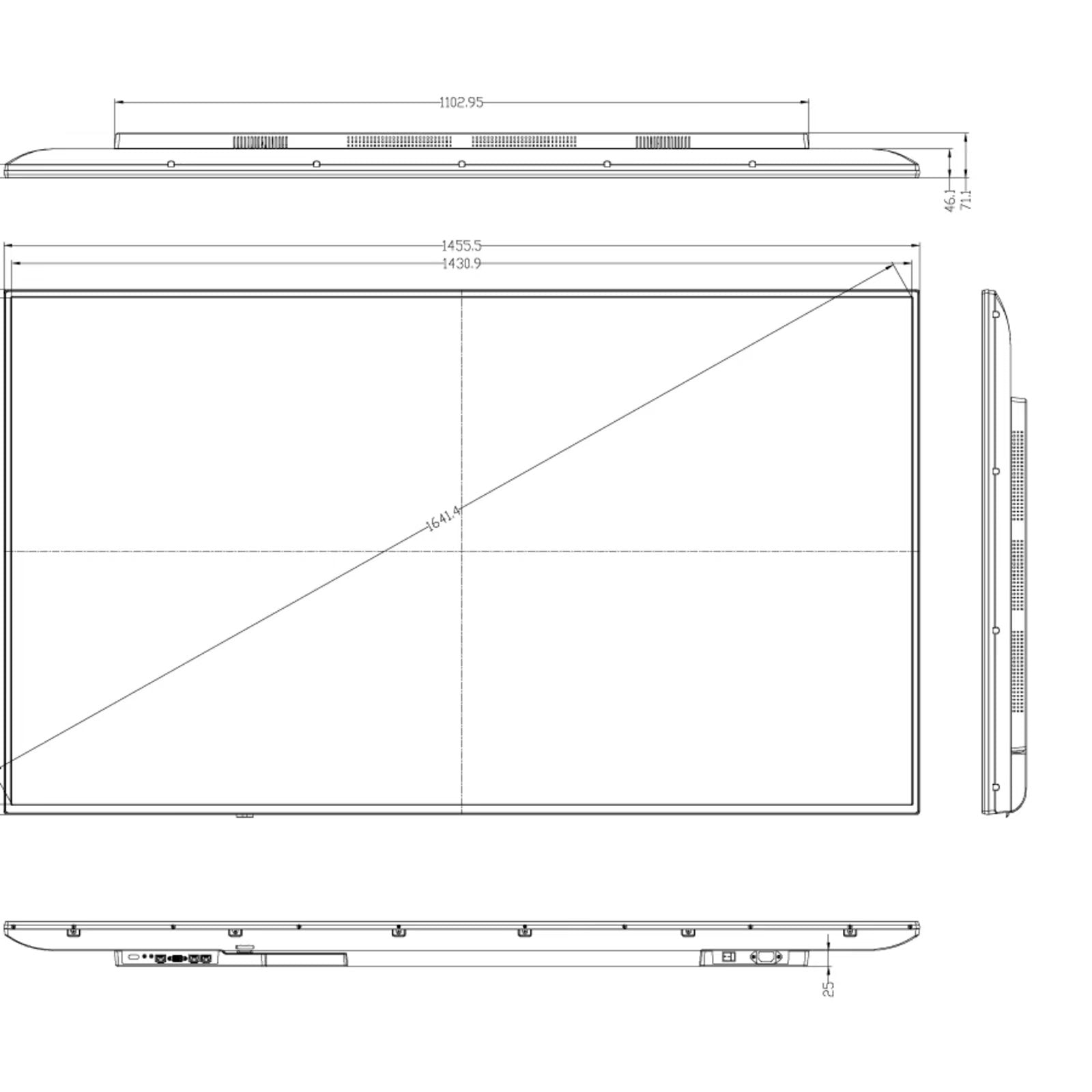 Hisense 75B4E30T 75” 4K UHD Digital Signage Display - 18/7 Operation Digital Signage Display Hisense