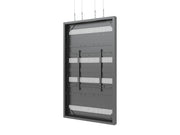 Multibrackets M Pro Series Enclosure 86" Wire Large Black Signage Display Enclosures Multibrackets