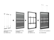 Multibrackets M Pro Series Enclosure 86" Wire Large Black Signage Display Enclosures Multibrackets