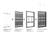 Multibrackets M Pro Series Enclosure 86" Wire Large Black Signage Display Enclosures Multibrackets