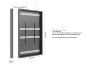 Multibrackets M Pro Series Enclosure 86" Wire Large Black Signage Display Enclosures Multibrackets