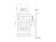 Multibrackets M Pro Series Enclosure 86" Wire Large Black Signage Display Enclosures Multibrackets