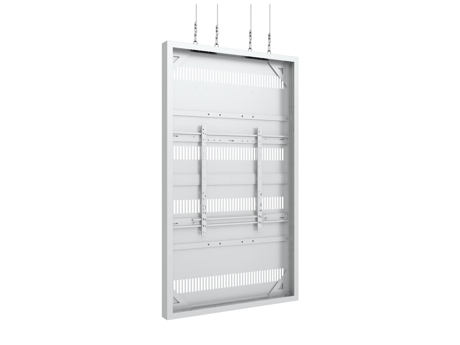 Multibrackets M Pro Series Enclosure 86" Wire Large White Signage Display Enclosures Multibrackets