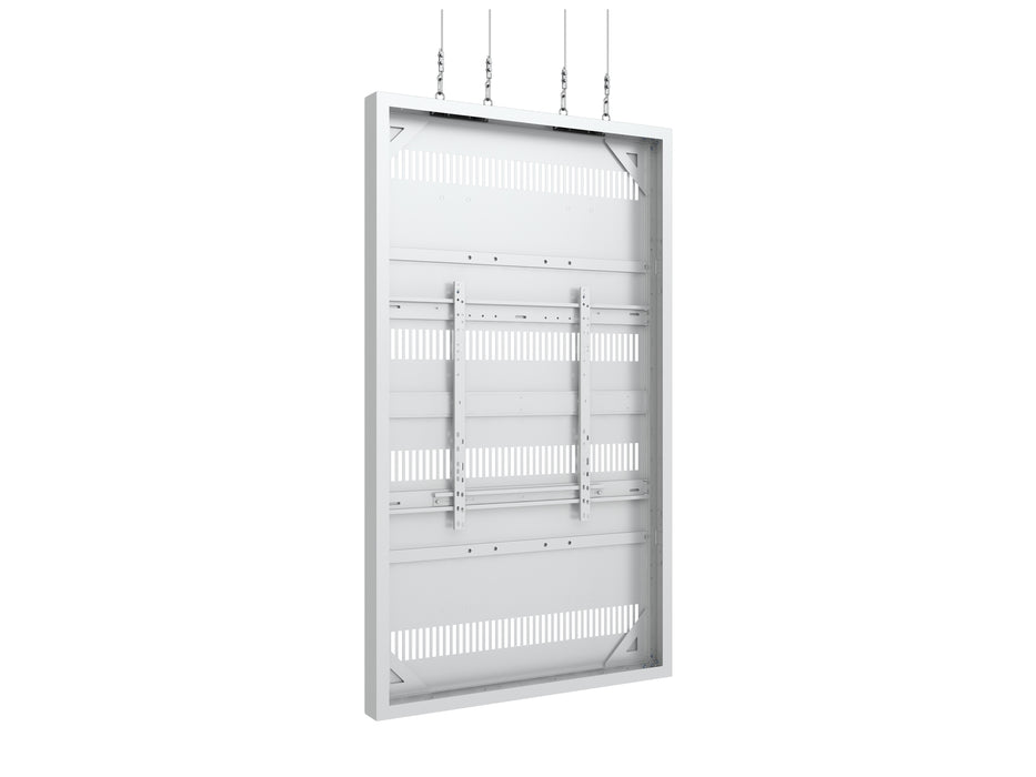 Multibrackets M Pro Series Enclosure 86" Wire Large White Signage Display Enclosures Multibrackets