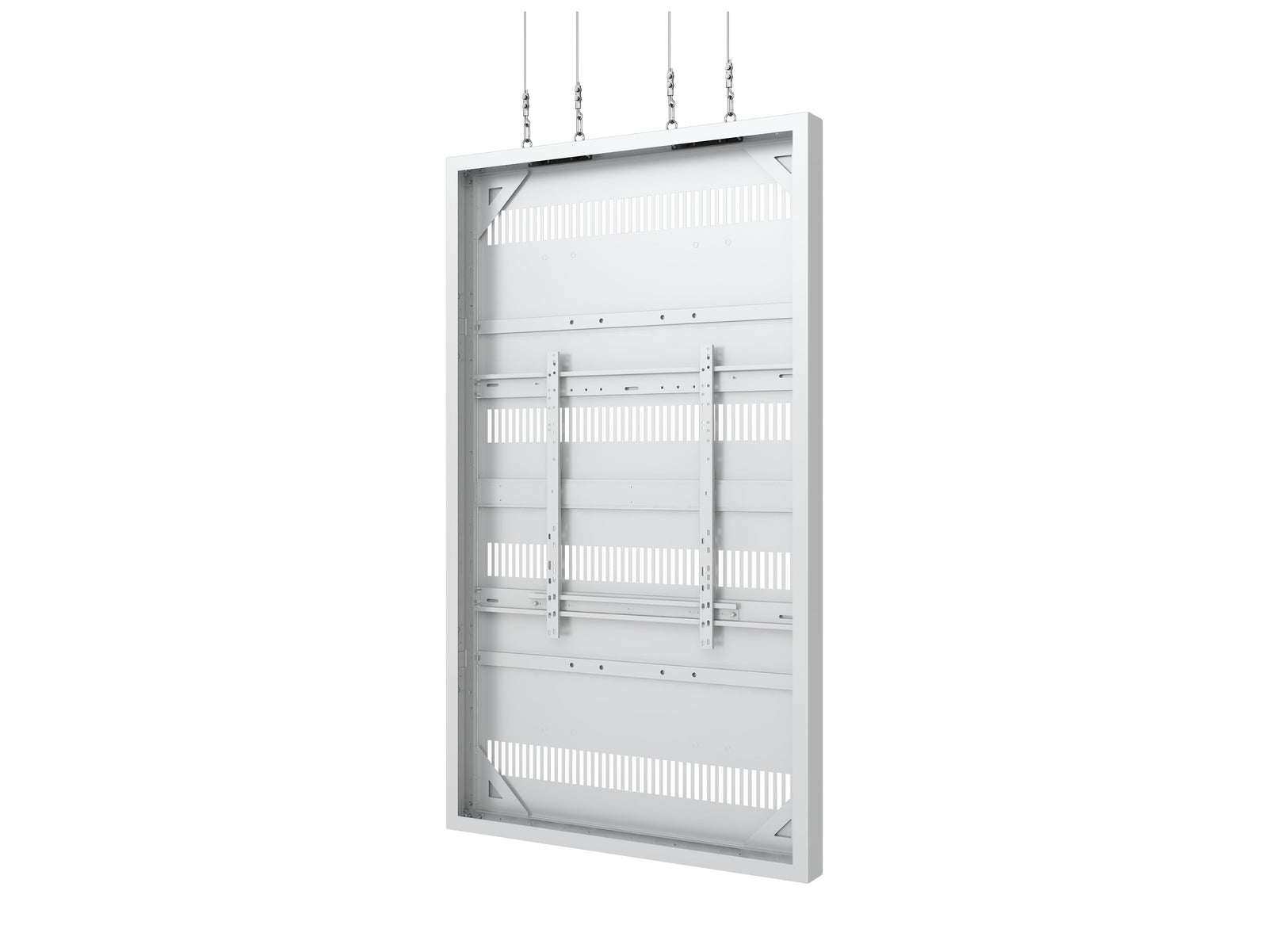 Multibrackets M Pro Series Enclosure 86" Wire Large White Signage Display Enclosures Multibrackets