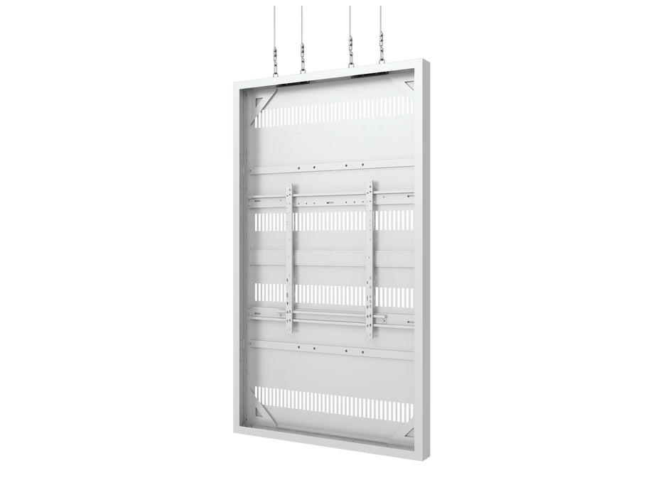 Multibrackets M Pro Series Enclosure 86" Wire Large White Signage Display Enclosures Multibrackets
