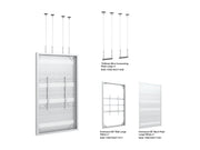 Multibrackets M Pro Series Enclosure 86" Wire Large White Signage Display Enclosures Multibrackets