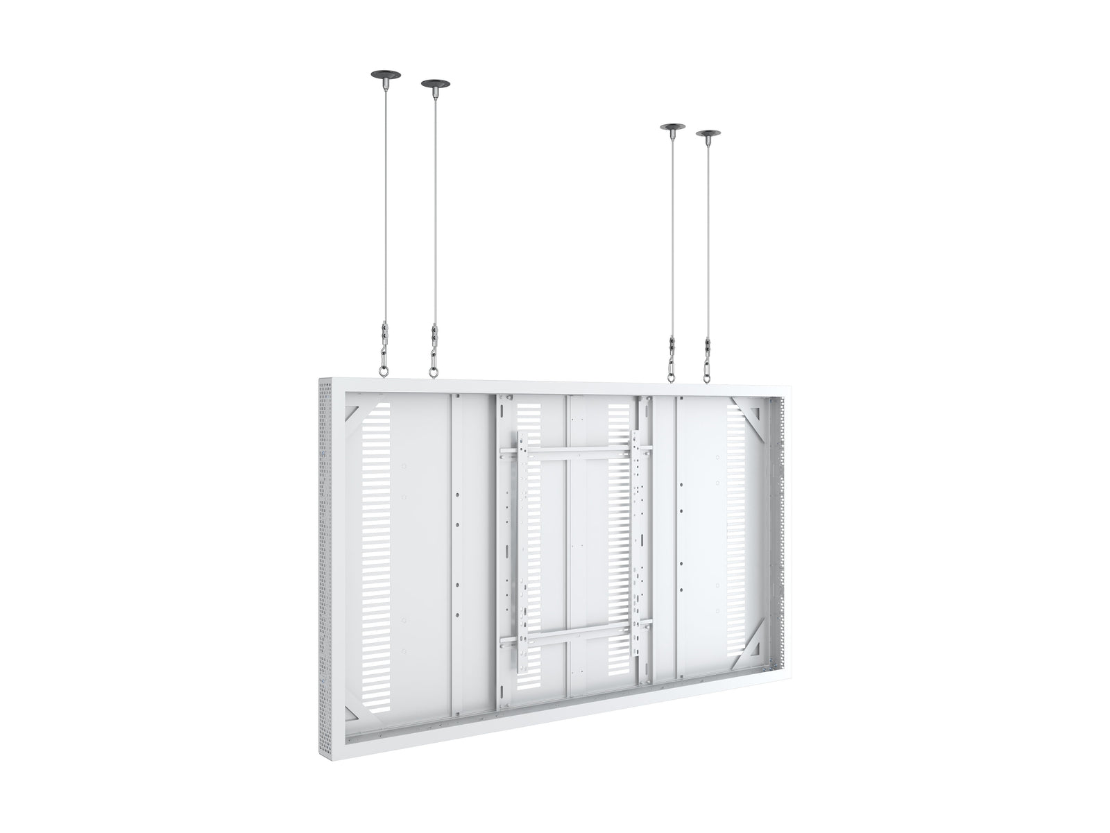 Multibrackets M Pro Series Enclosure 86" Wire Large White Signage Display Enclosures Multibrackets