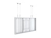 Multibrackets M Pro Series Enclosure 86" Wire Large White Signage Display Enclosures Multibrackets