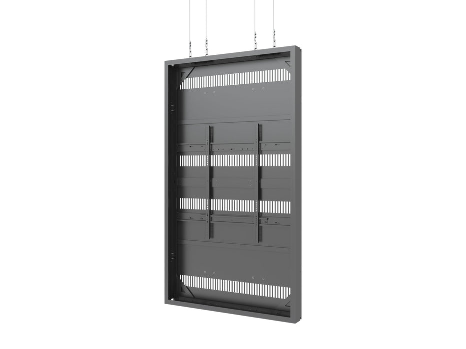 Multibrackets M Pro Series Enclosure 98" Wire Large Black Signage Display Enclosures Multibrackets