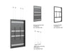 Multibrackets M Pro Series Enclosure 98" Wire Large Black Signage Display Enclosures Multibrackets