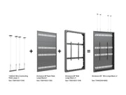 Multibrackets M Pro Series Enclosure 98" Wire Large Black Signage Display Enclosures Multibrackets