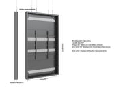 Multibrackets M Pro Series Enclosure 98" Wire Large Black Signage Display Enclosures Multibrackets