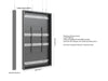 Multibrackets M Pro Series Enclosure 98" Wire Large Black Signage Display Enclosures Multibrackets