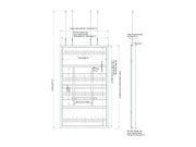 Multibrackets M Pro Series Enclosure 98" Wire Large Black Signage Display Enclosures Multibrackets