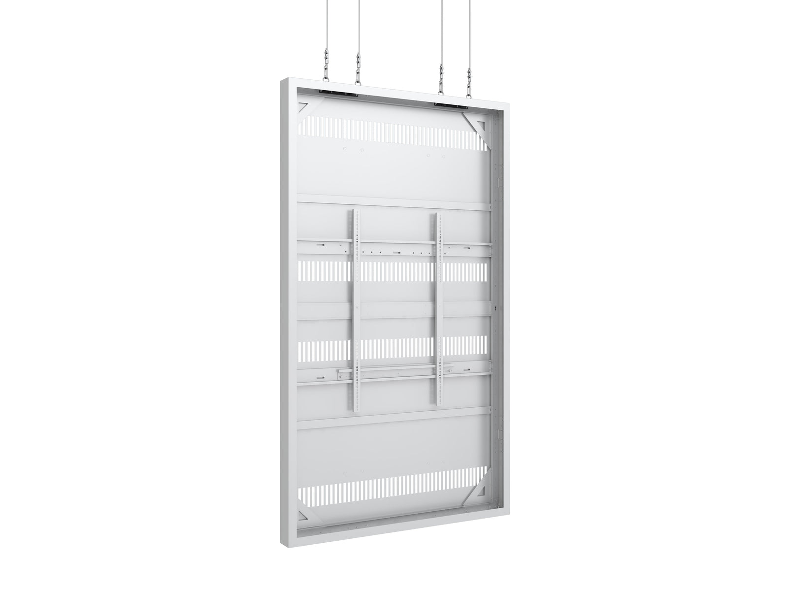 Multibrackets M Pro Series Enclosure 98" Wire Large White Signage Display Enclosures Multibrackets