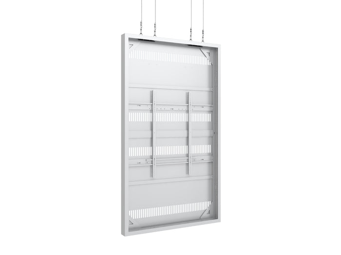 Multibrackets M Pro Series Enclosure 98" Wire Large White Signage Display Enclosures Multibrackets