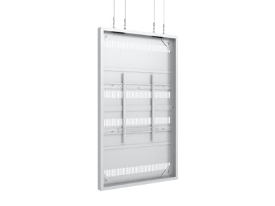 Multibrackets M Pro Series Enclosure 98" Wire Large White Signage Display Enclosures Multibrackets
