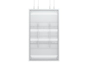 Multibrackets M Pro Series Enclosure 98" Wire Large White Signage Display Enclosures Multibrackets