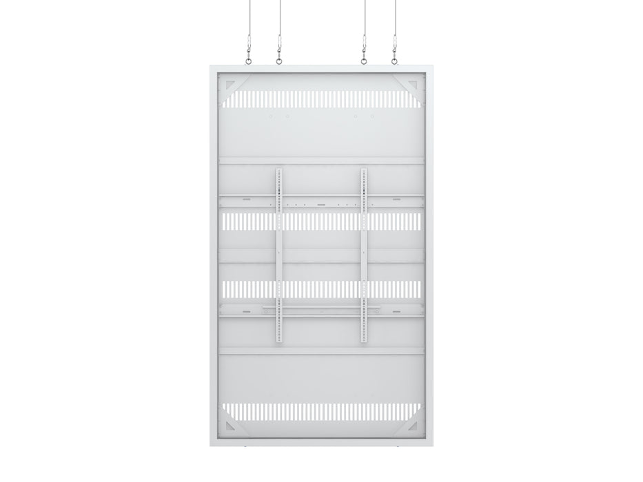 Multibrackets M Pro Series Enclosure 98" Wire Large White Signage Display Enclosures Multibrackets