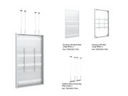 Multibrackets M Pro Series Enclosure 98" Wire Large White Signage Display Enclosures Multibrackets