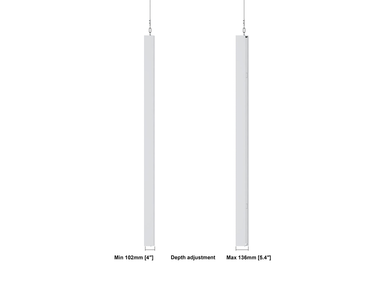 Multibrackets M Pro Series Enclosure 98" Wire Large White Signage Display Enclosures Multibrackets
