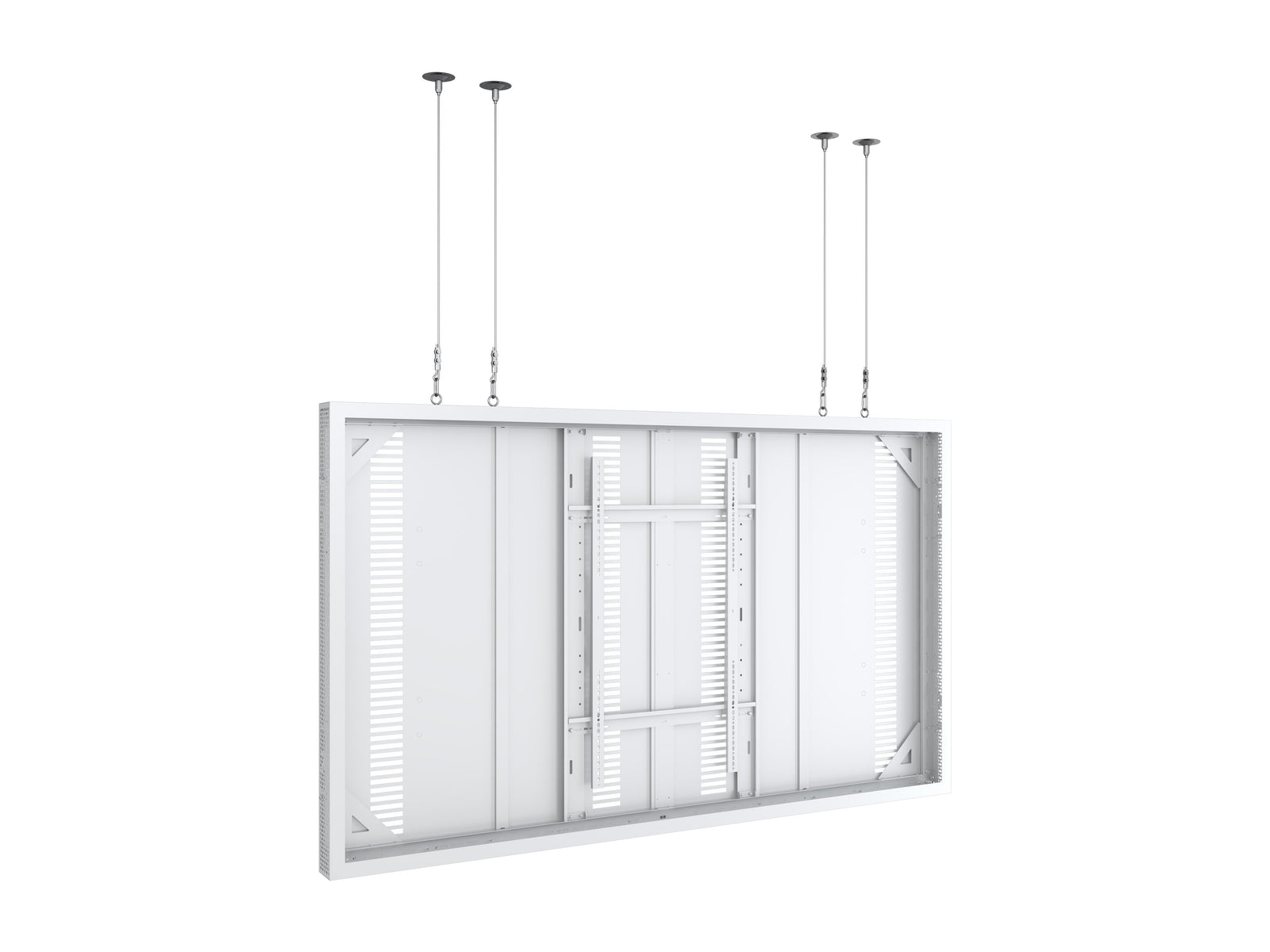 Multibrackets M Pro Series Enclosure 98" Wire Large White Signage Display Enclosures Multibrackets