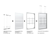 Multibrackets M Pro Series Enclosure 98" Wire Large White Signage Display Enclosures Multibrackets