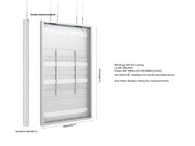 Multibrackets M Pro Series Enclosure 98" Wire Large White Signage Display Enclosures Multibrackets