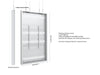 Multibrackets M Pro Series Enclosure 98" Wire Large White Signage Display Enclosures Multibrackets