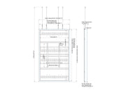 Multibrackets M Pro Series Enclosure 98" Wire Large White Signage Display Enclosures Multibrackets