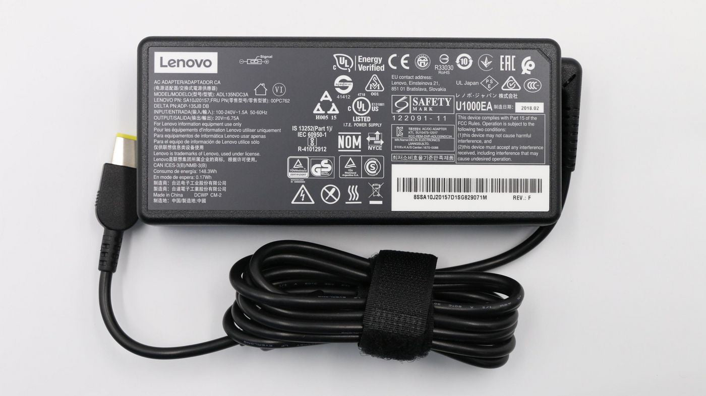Lenovo 135W AC Power Adapter | 00PC762 Adapter / Converter Lenovo