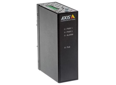 Axis T8144 PoE Injector - 20 V DC, 60 V DC Input - 55 V DC Output | 01154-001 Axis Network PoE Adapters Axis