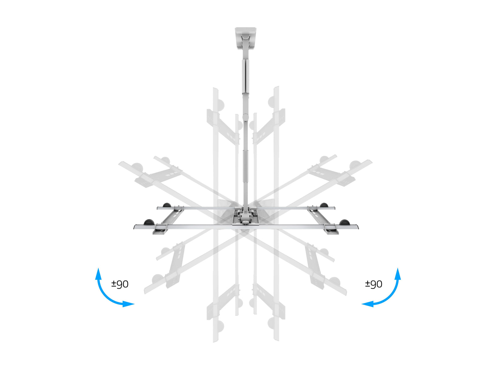 Multibrackets M VESA Flexarm Thin TV Wall Mount - 37" to 65" Screen Wall Mount Bracket Multibrackets
