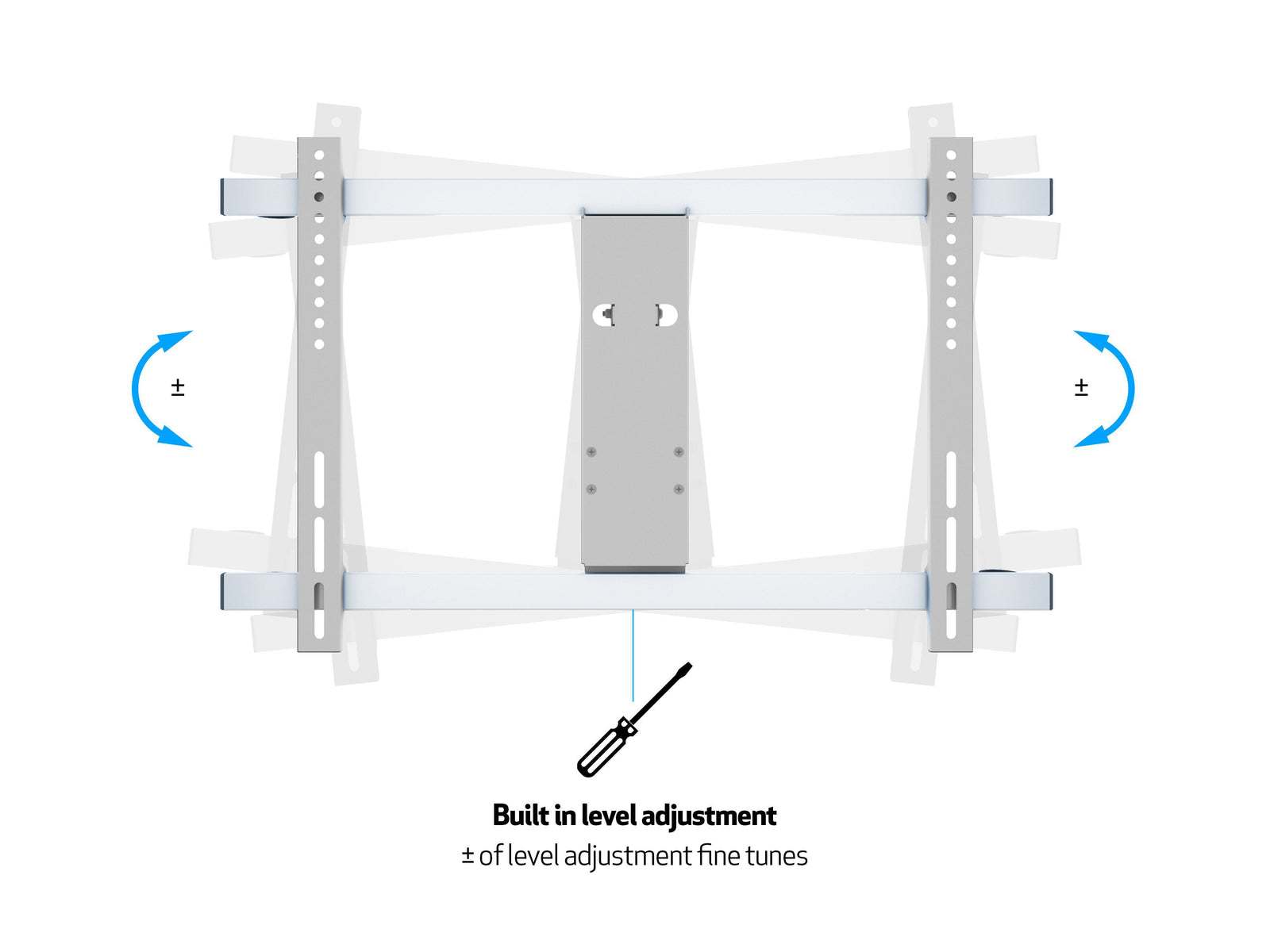 Multibrackets M VESA Flexarm Thin TV Wall Mount - 37" to 65" Screen Wall Mount Bracket Multibrackets