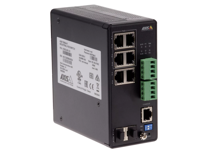 Axis T8504-R Industrial Managed PoE Switch with 240W Power Budget Network Switch Axis