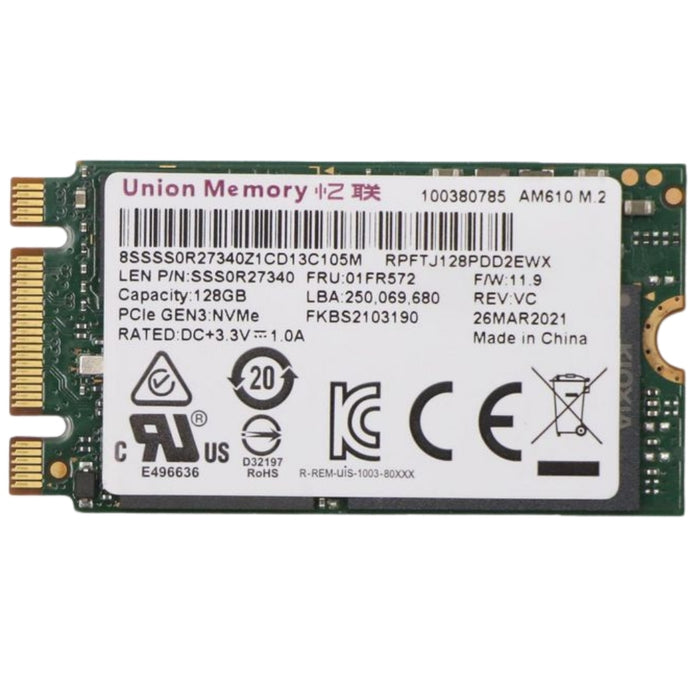 Lenovo 128GB Internal Enterprise HDD | 01FR572 Internal Hard Drive Lenovo