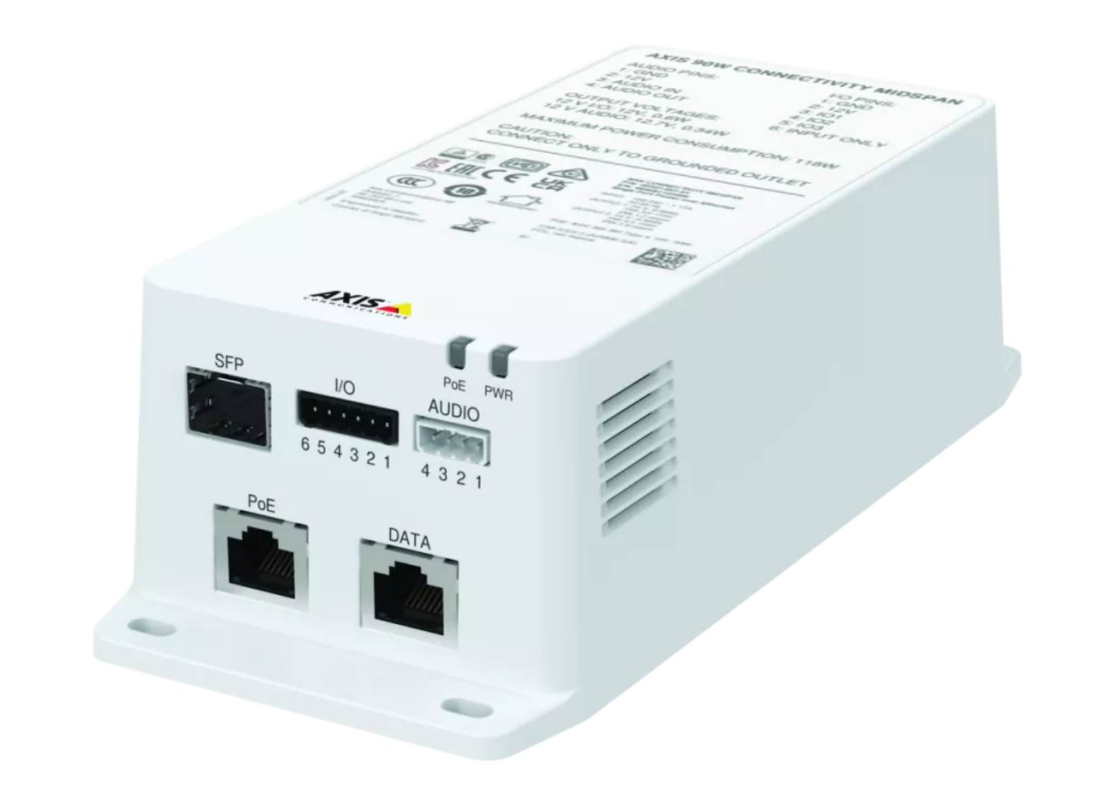 Axis TU8003 90W Connectivity Midspan with SFP Port Security Camera Accessories Axis