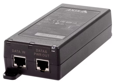 Axis PoE Injector - 24 V AC Input - 56 V DC Output - Gigabit Ethernet Input Port(s) | 02208-001 Axis Network PoE Adapters Axis