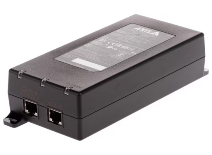 Axis PoE Injector - 24 V AC, 20 V DC, 26.4 V DC Input - 56 V DC Output - 1 x Gigabit Ethernet Input Port(s) | 02209-001 Adapter / Converter Axis