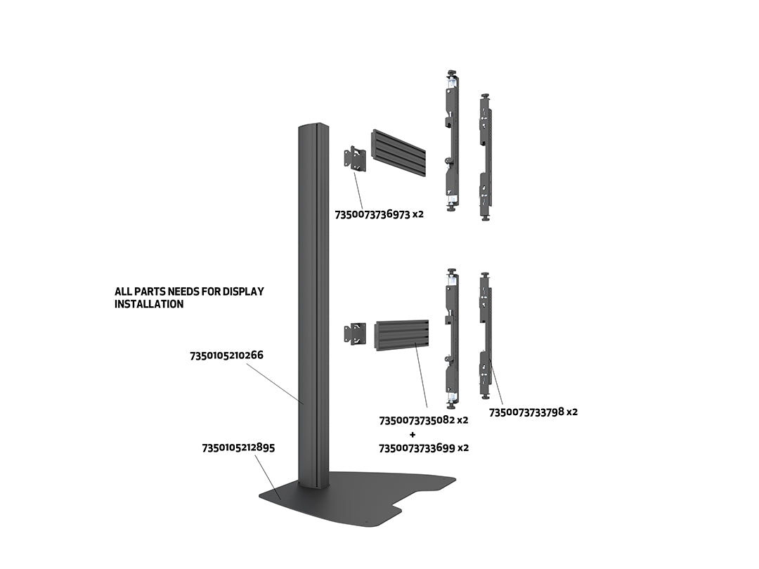Multibrackets M Pro Series Column 180cm Mounting Accessory Multibrackets