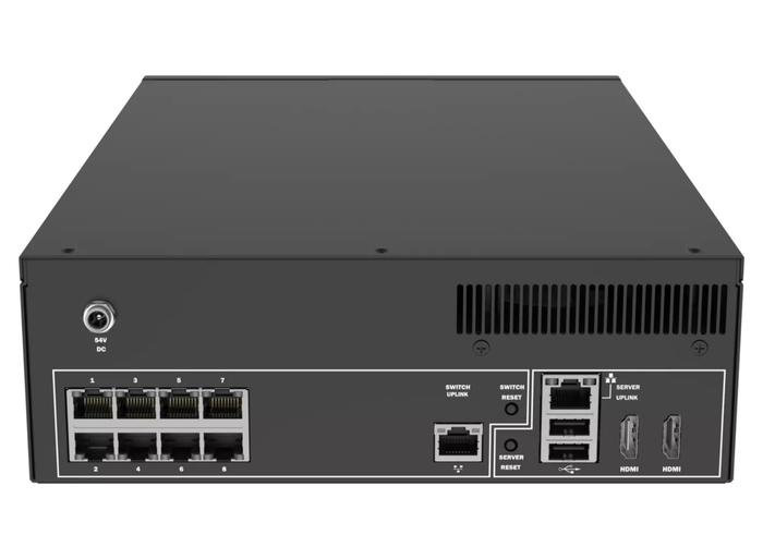 Axis S2208 Mk II 4TB Surveillance Recorder with Integrated 8-Port PoE Switch Network Video Recorder Axis